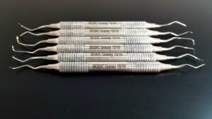 stainless steel dental picks with laser engraved personalization